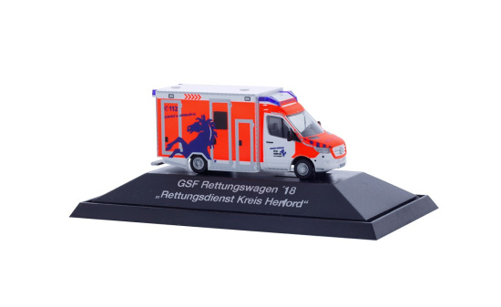 Rietze 76171 GSF RTW ´18 Rettungsdienst Kreis Herford, 1:87 1:87