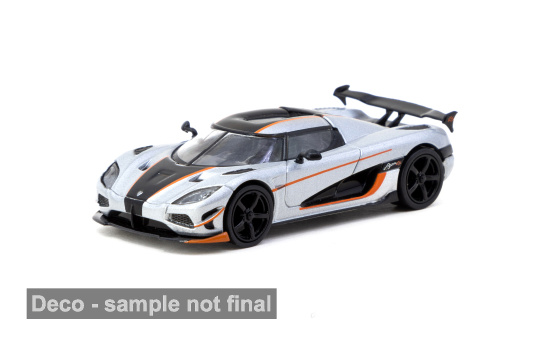 Tarmac TART64G-TL005-MS Koenigsegg Agera RS - silber , schwarz - Vorbestellung 1:64