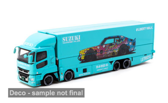 Tarmac TART64T-TL001-LBS Mitsubishi Fuso Super Great - türkis - Vorbestellung 1:64