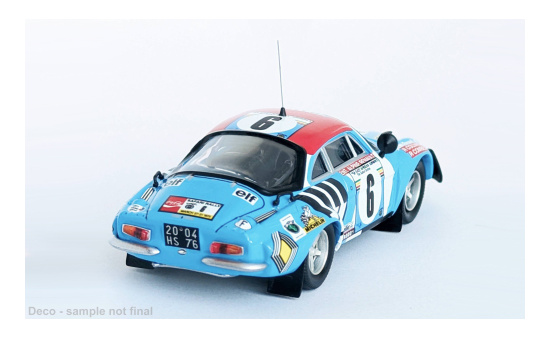 Trofeu TRORR.KE16 Alpine A110 - East African Safari Rally - R.Collinge - R.Combes 1:43