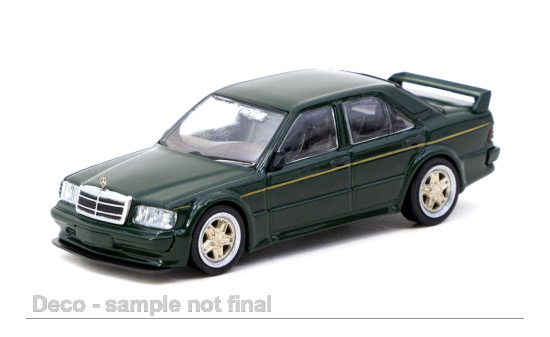 Tarmac TART64G-057-TOYO Mercedes 190 E (W201) 2.5-16 EVO 1 - dunkelgrün - Vorbestellung 1:64