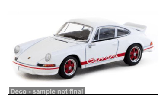 Tarmac TART64S-023-WR Porsche 911 Carrera 2.7 RS - weiss , rot - Vorbestellung 1:64