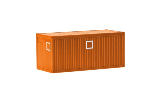 Herpa 053600-004 2x Baucontainer, kommunalorange - Vorbestellung 1:87