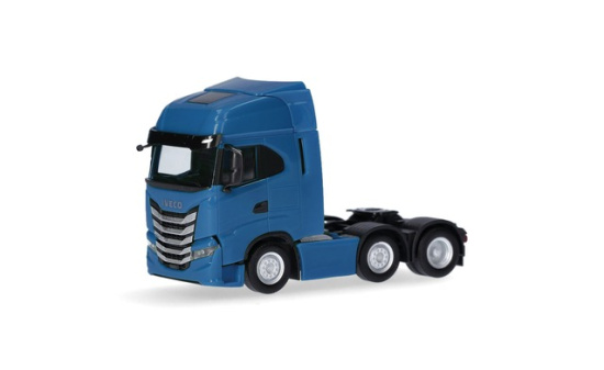 Herpa 317122-003 Iveco S-Way Zugmaschine 3achs (6x2), verkehrsblau - Vorbestellung 1:87