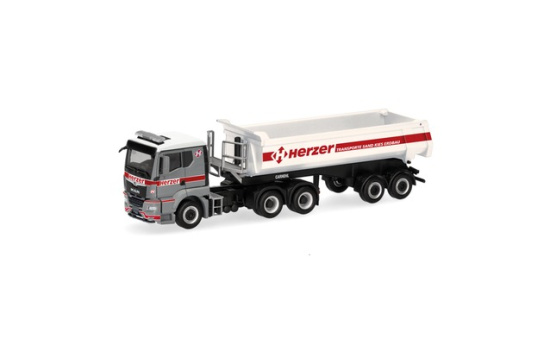 Herpa 319164 MAN TGS TN Kipp-Sattelzug 