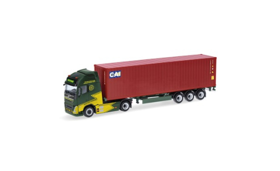 Herpa 319256 Volvo FH GL XL Electric 40ft Container-Sattelzug 