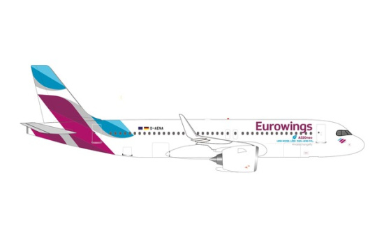 Herpa 538169 Eurowings Airbus A320neo D-AENA - Vorbestellung 1:500