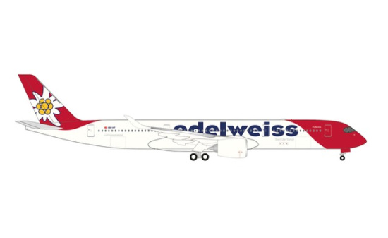 Herpa 538190 Edelweiss Air Airbus A350-900 HB-IHF Piz Bernina - Vorbestellung 1:500