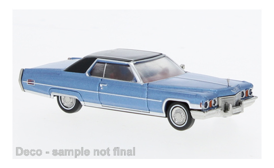 Brekina BRE18128 Cadillac Coupe deVille - hellblau (Metallic) , schwarz - Vorbestellung 1:87