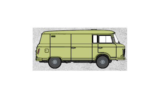 Brekina BRE30122 Barkas B 1000 Kasten - hellgrün - Vorbestellung 1:87