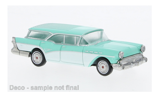 Brekina BRE18175 Buick Century Caballero - helltürkis , weiss - Vorbestellung 1:87