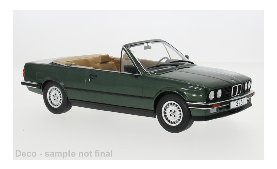 MCG MCG18545 BMW 325i (E30) Cabriolet - dunkelgrün (Metallic) - Vorbestellung 1:18