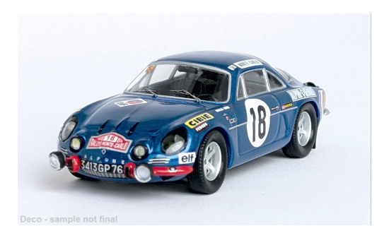 Trofeu TRORR.FR88 Alpine A110 - Rally Monte Carlo - J-P.Nicolas - C.Roure - Vorbestellung 1:43