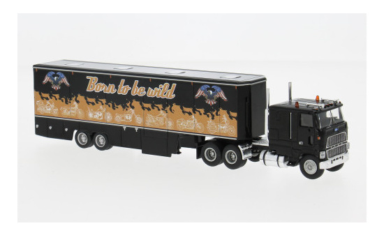 Brekina BRE85859 Ford CLT 9000 Renntransport-SZ - schwarz 1:87