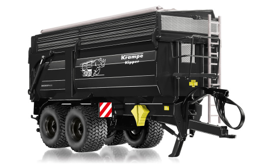 Wiking 077871 Krampe Big Body 650 Hinterkipper mit Silageaufsatz schwarz 1:32