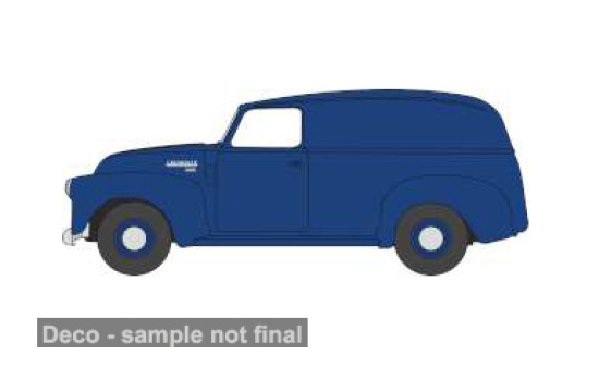 Oxford OXF87CV50006 Chevrolet Panel Van - blau - Vorbestellung 1:87