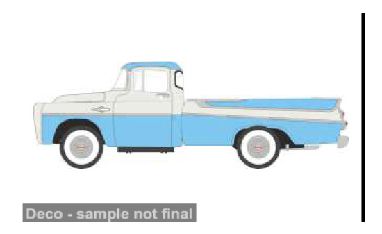 Oxford OXF87DP57005 Dodge D100 Sweptside Pick Up - hellblau , weiss - Vorbestellung 1:87