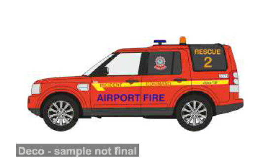 Oxford OXF76DIS007 Land Rover Discovery 4 - Dublin Airport Fire Service - Vorbestellung 1:76