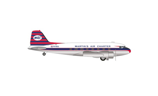 Herpa 573566 Martins Air Charter Douglas DC-3 PH-MAA - Vorbestellung 1:200