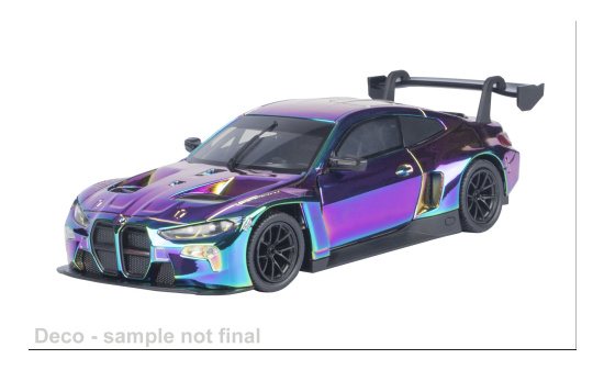 Motormax MOM79094MET.-PURPLE BMW M4 GT3 - violett (Metallic) , blau (Metallic) - Vorbestellung 1:24