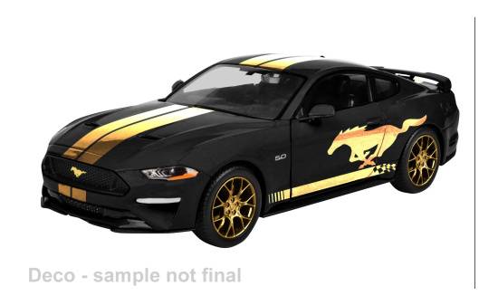 Motormax MOM79204BLACK Ford Mustang GT - schwarz , gold - Vorbestellung 1:24