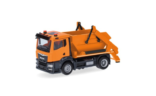Herpa 319768 MAN TGS NN Absetzkipper AK12, kommunalorange - Vorbestellung 1:87