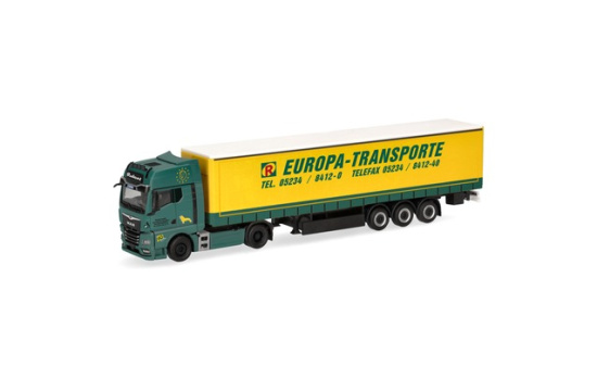 Herpa 319874 MAN TGX GX Gardinenplanen-Sattelzug 
