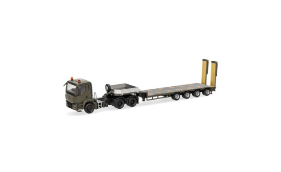 Herpa 747233 MAN TGS M Semitieflade-Sattelzug 
