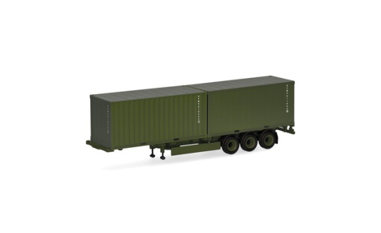 Herpa 747240 Containerauflieger 3achs mit 2 x 20ft. Container 