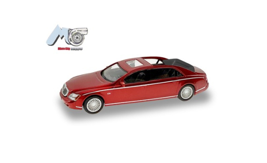 Micro City 87MC000025 MicroCity: Maybach 62S, rot (2002-2013) - Vorbestellung 1:87