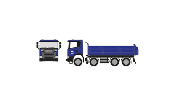 Herpa 960021 Scania XT17 Dreiseitenkipper 4achs 