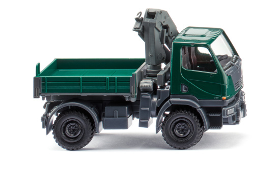 Wiking 036903 Unimog U 20 mit Ladekran - moosgrün 1:87