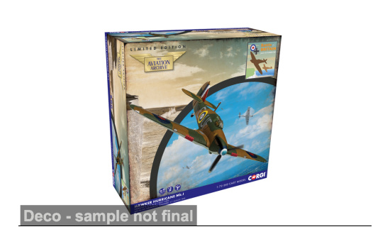 Corgi COCAA27609 Hawker Hurricane Mk.I - Billy Fiske - Vorbestellung 1:72