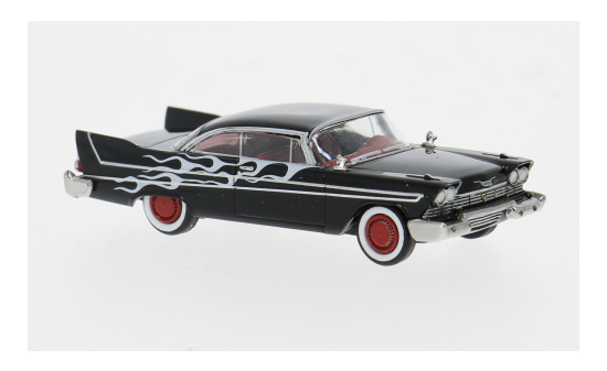 Brekina BRE19683 Plymouth Fury - schwarz - Flames - Vorbestellung 1:87