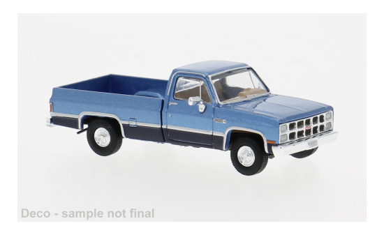 Brekina BRE19661 GMC Sierra Grande - hellblau (Metallic) , dunkelblau - Vorbestellung 1:87