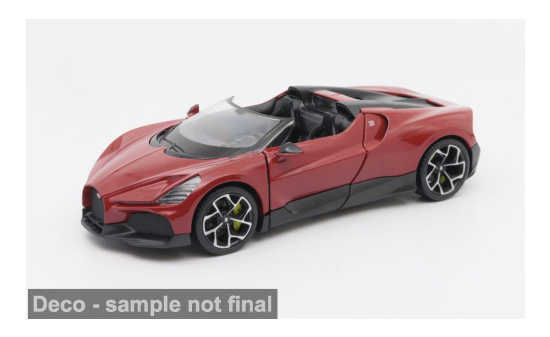 Welly WEL24127RED Bugatti W16 Mistral - rot , schwarz - Vorbestellung 1:24