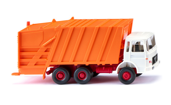 Wiking 063805 Pressmüllwagen (MAN) - weiß/kommunalorange 1:87