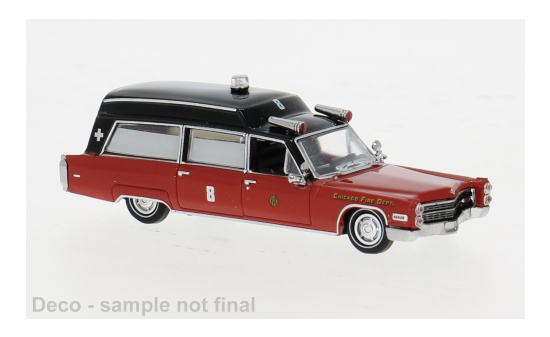 Brekina BRE19780 Cadillac Miller Meteor Ambulance - Chicago Fire Dept. - Vorbestellung 1:87