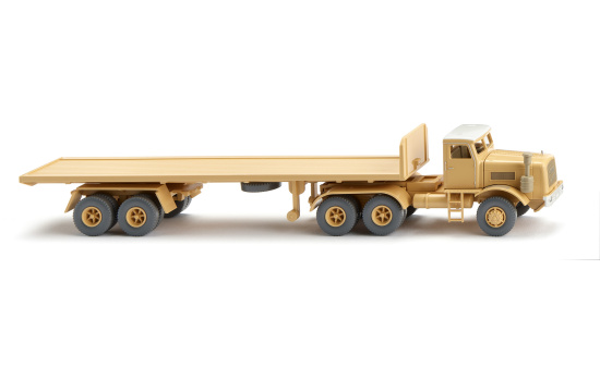 Wiking 055408 Flachpritschensattelzug (Kaelble) - sandgelb 1:87