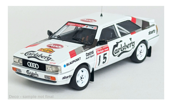 Trofeu TRODSN-314 Audi Quattro Coupe - Rally Condroz - J.M.Demeulemeester - B.Munster - Vorbestellung 1:43