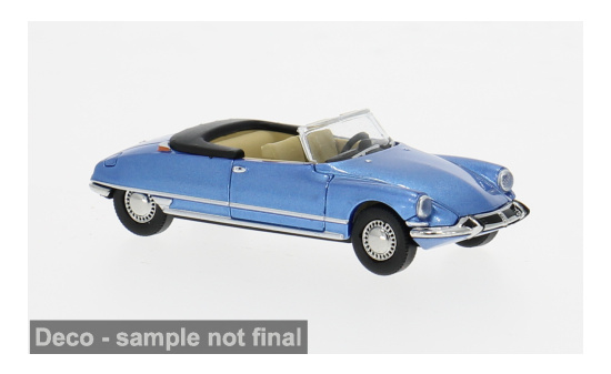 Brekina BRE14235 Citroen DS 19 Cabriolet - blau (Metallic) - Vorbestellung 1:87