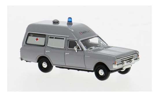 Brekina BRE20671 Opel Rekord C KTW - grau - DRK 1:87