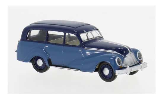 Brekina BRE27357 EMW 340 Kombi - dunkelblau , blau 1:87