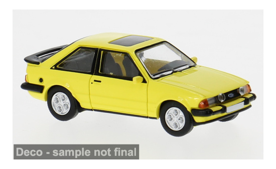 PCX87 PCX870788 Ford Escort MK III XR3i - gelb 1:87