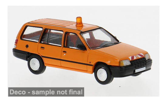PCX87 PCX871456 Opel Kadett E Caravan - orange - Kommunal 1:87