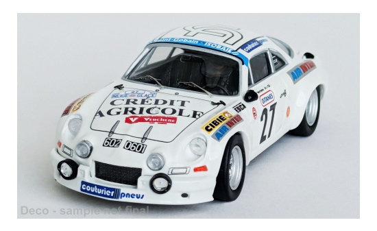 Trofeu TRORR.FR98 Renault Alpine A110 - Critérium Neige et Glace - A.Verchère - M.Grasset 1:43