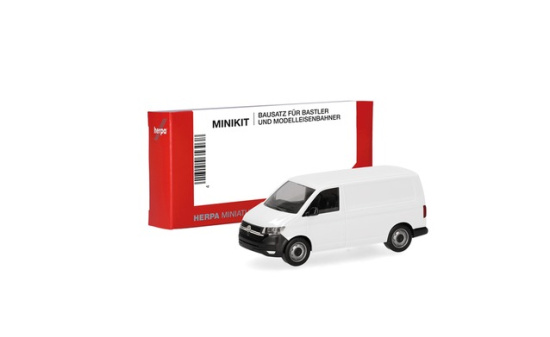 Herpa 014267 Herpa MiniKit: Volkswagen (VW) T6.1 Kasten, weiß (1 Stück) 1:87