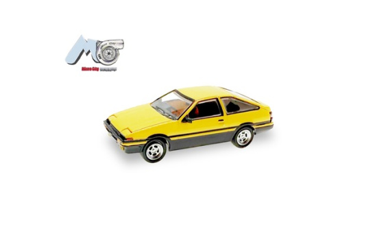 Micro City 87MC000040 MicroCity: Toyota Corolla AE86, gelb - Vorbestellung 1:87
