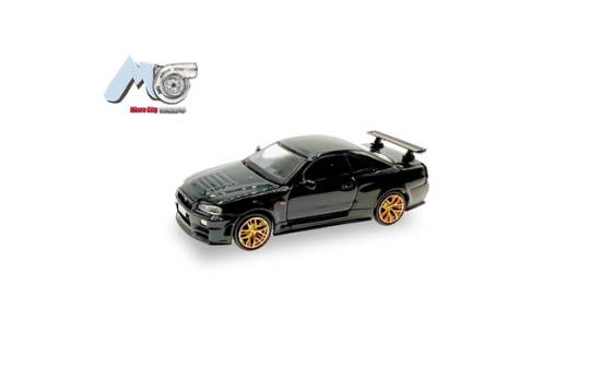 Micro City 87MC000046 MicroCity: Nissan GTR 34, schwarz - Vorbestellung 1:87