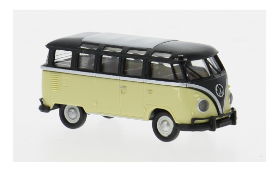 Brekina BRE31851 VW T1b Samba - schwarz , hellgrün 1:87
